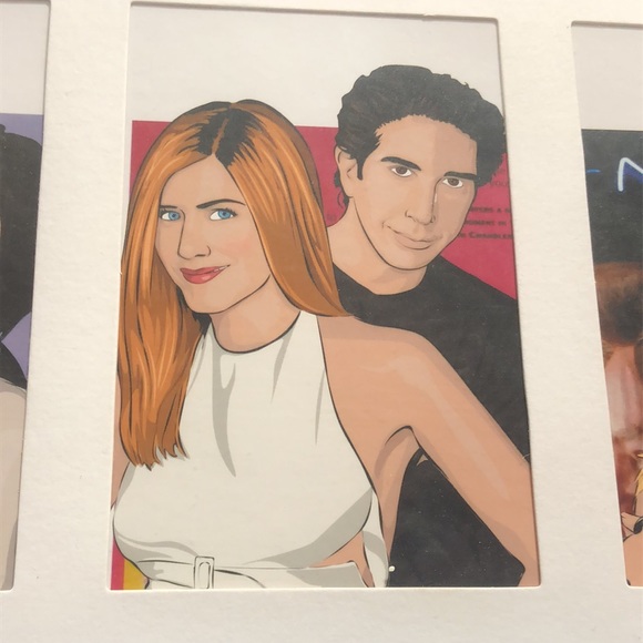 Original art prints by Toronto artist Torres of Friends cast - Picture 4 of 5